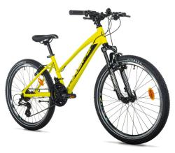 Leader Fox SPIDER GIRL 24 YELOW SHINY dívčí kolo + výbava zdarma Leader Fox SPIDER GIRL 24 YELOW SHINY dívčí kolo + výbava zdarma