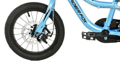 Leader FOX UNI 14 BLUE (CHAIN) dětské kolo + blikačky zdarma