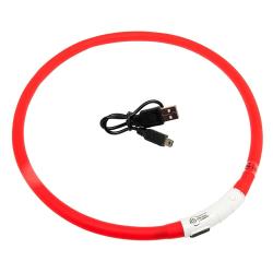 LED obojek dobíjecí Karlie, červená 75 cm LED obojek dobíjecí Karlie, červená 75 cm