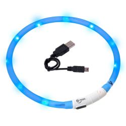 LED obojek dobíjecí Karlie, modrá 75 cm LED obojek dobíjecí Karlie, modrá 75 cm
