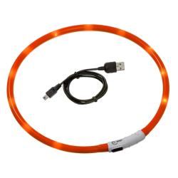 LED obojek dobíjecí Karlie, oranžová 75 cm LED obojek dobíjecí Karlie, oranžová 75 cm