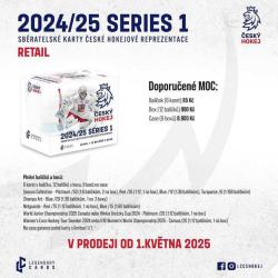 LEGENDARY CARDS ČESKÝ HOKEJ 2024-25 Sběratelské hokejové karty 6ks