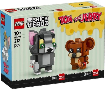 Lego BRICKHEADZ Figurky Tom a Jerry 40793 (stavebnice) Lego BRICKHEADZ Figurky Tom a Jerry 40793 (stavebnice)