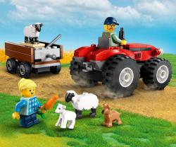 Lego CITY Červený traktor s přívěsem a ovcemi 60461 (stavebnice)
