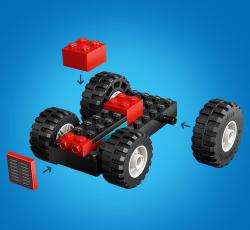 Lego CITY Červený traktor s přívěsem a ovcemi 60461 (stavebnice)