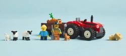 Lego CITY Červený traktor s přívěsem a ovcemi 60461 (stavebnice)