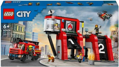 Lego CITY Hasičská stanice s hasičským vozem 60414 (stavebnice) Lego CITY Hasičská stanice s hasičským vozem 60414 (stavebnice)