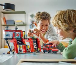 Lego CITY Hasičská stanice s hasičským vozem 60414 (stavebnice)