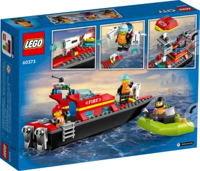 Lego CITY Hasičská záchranná loď a člun 60373 (stavebnice)