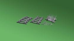 Lego CITY Koleje rovné a zahnuté doplněk k vláčkodráze 60205 (stavebnice)