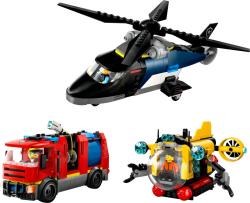 LEGO CITY Remix: Helikoptéra, hasičský vůz a ponorka 60462 (stavebnice)