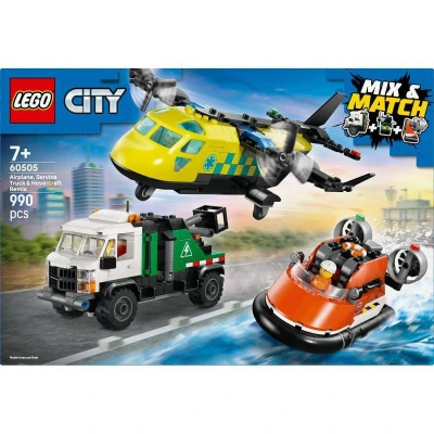 Lego CITY Remix: Letadlo, servisní vůz a vznášedlo 60505 (stavebnice)