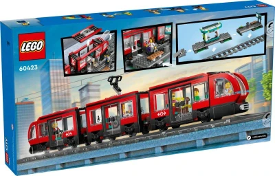 Lego CITY Električka a zastávka v centre mesta 60423 (stavebnica)