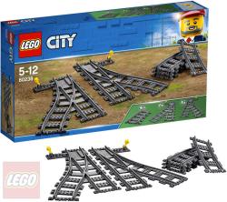 Lego CITY Výhybky a zahnuté koleje doplněk k vláčkodráze 60238 (stavebnice) Lego CITY Výhybky a zahnuté koleje doplněk k vláčkodráze 60238 (stavebnice)