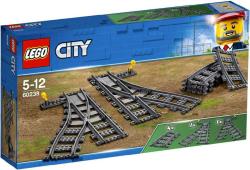 Lego CITY Výhybky a zahnuté koleje doplněk k vláčkodráze 60238 (stavebnice)