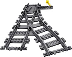 Lego CITY Výhybky a zahnuté koleje doplněk k vláčkodráze 60238 (stavebnice)