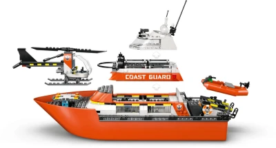 Lego CITY Záchranný člun pobřežní hlídky a vrtulník 60504 (stavebnice)