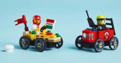 Lego CITY Závodní balíček: Rozvoz pizzy vs. hasičské auto 60458 (stavebnice)