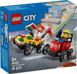 Lego CITY Závodní balíček: Rozvoz pizzy vs. hasičské auto 60458 (stavebnice)