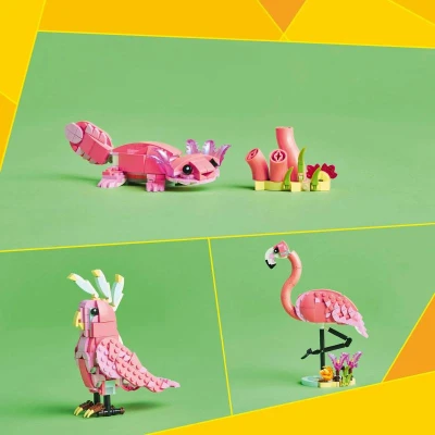 Lego CREATOR Divoká zvířata Růžový plameňák 3v1 31170 (stavebnice)