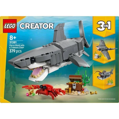 Lego CREATOR Divoký žralok a truhla s pokladem 3v1 31381 (stavebnice)