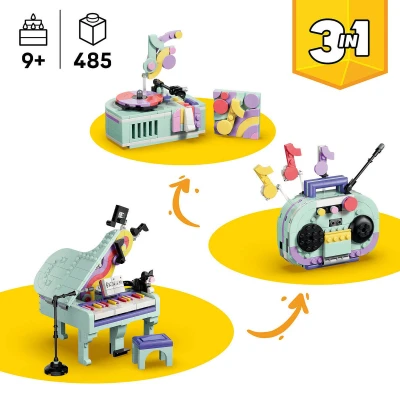 Lego CREATOR Hudební dekorace: Klavír s kočkou 3v1 31392 (stavebnice)