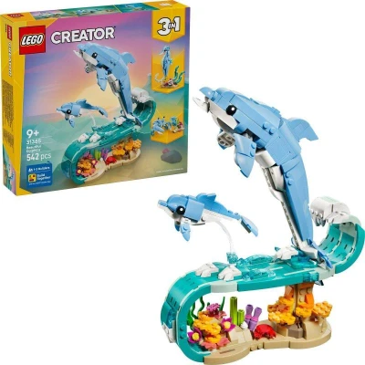 Lego CREATOR Mořští živočichové: Krásní delfíni 3v1 31385 (stavebnice) Lego CREATOR Mořští živočichové: Krásní delfíni 3v1 31385 (stavebnice)