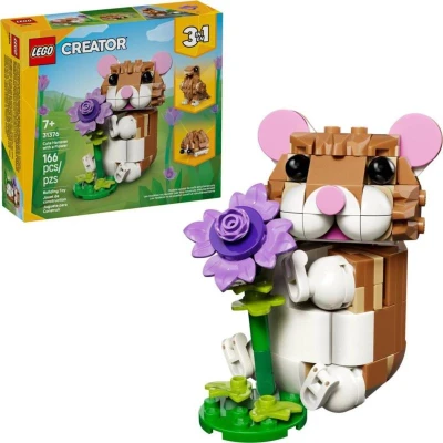 Lego CREATOR Roztomilý křeček s květinou 3v1 31376 (stavebnice)