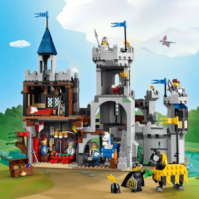 Lego CREATOR Stredoveký hrad a rytieri na koňoch 3v1 31168 (stavebnica)