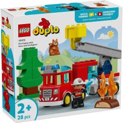 Lego DUPLO Město: Hasičské auto s hadicí a hasičem 10473 (stavebnice)