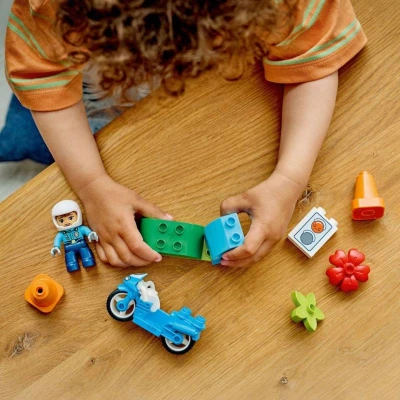 Lego DUPLO Město: Modrá policejní motorka 10471 (stavebnice)