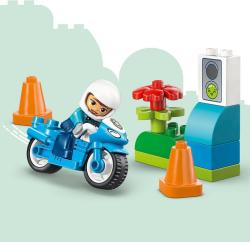 Lego DUPLO Město: Modrá policejní motorka 10471 (stavebnice)