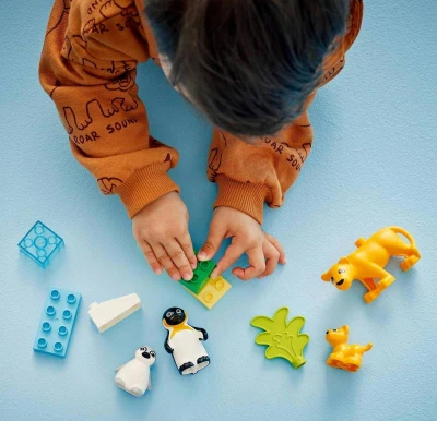 Lego DUPLO Rodinky divokých zvířat: Tučňáci a lvi 10442 (stavebnice)