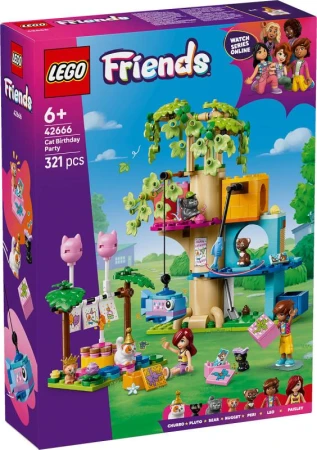 Lego FRIENDS Kočičí oslava a dům na stromě 42666 (stavebnice)