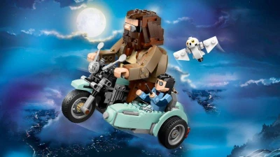 Lego HARRY POTTER Hagrid a Harry na motorce 76443 (stavebnice)