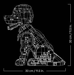 Lego ICONS Štěně zlatého retrívra 11384 (stavebnice)