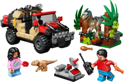 Lego JURASSIC WORLD Únik před raptorem 76972 (stavebnice)