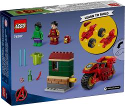 Lego MARVEL Iron Man s motorkou a Hulk 76287 (stavebnice)