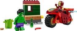 Lego MARVEL Iron Man s motorkou a Hulk 76287 (stavebnice)
