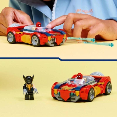 Lego MARVEL Spider-Man a auto vs. venomizovaný Wolverine 76336 (stavebnice)