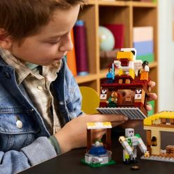 Lego MINECRAFT Balón ďas a útok na vesnici 21273 (stavebnice)