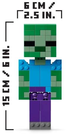 Lego MINECRAFT Kuřecí žokej 21582 (stavebnice)