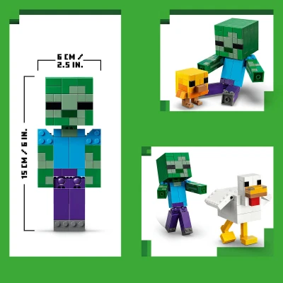 Lego MINECRAFT Kuřecí žokej 21582 (stavebnice)
