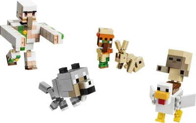Lego MINECRAFT Kuřecí žokej a útok v poušti 21592 (stavebnice)