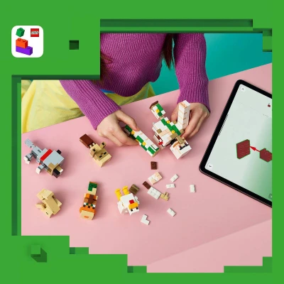 Lego MINECRAFT Kuřecí žokej a útok v poušti 21592 (stavebnice)
