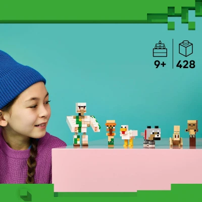 Lego MINECRAFT Kuřecí žokej a útok v poušti 21592 (stavebnice)