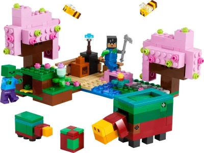 Lego MINECRAFT Záhrada s rozkvitnutými čerešňami 21260 (stavebnica)