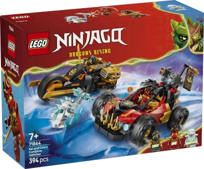 Lego NINJAGO Kombinovatelná vozidla Kaie a Colea 71864 (stavebnice) Lego NINJAGO Kombinovatelná vozidla Kaie a Colea 71864 (stavebnice)