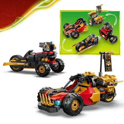 Lego NINJAGO Kombinovateľné vozidlá Kaia a Colea 71864 (stavebnica)