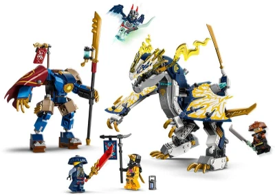 Lego NINJAGO Rogue a robotický dračí jezdec 71843 (stavebnice)